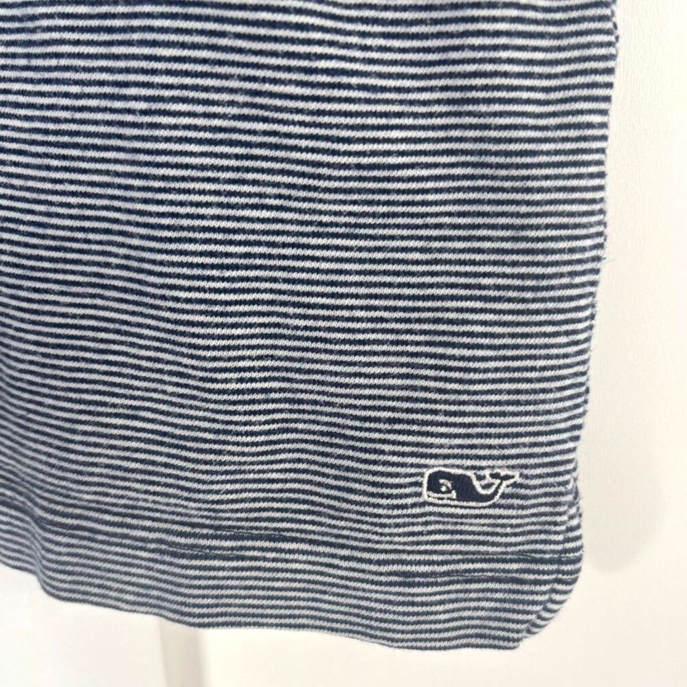 Vineyard Vines Men's Blue Micro Stripe Short Sleeve Polo Shirt Size Medium - Picture 4 of 4